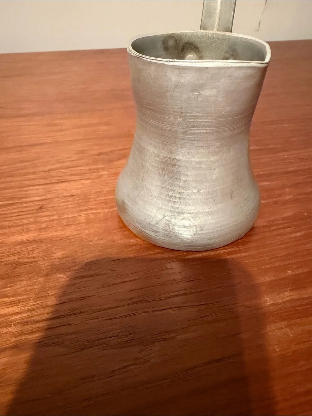 Vintage Soviet USSR Aluminum Turka Cezve Turkish Coffee Pot 300ml Pre-1979